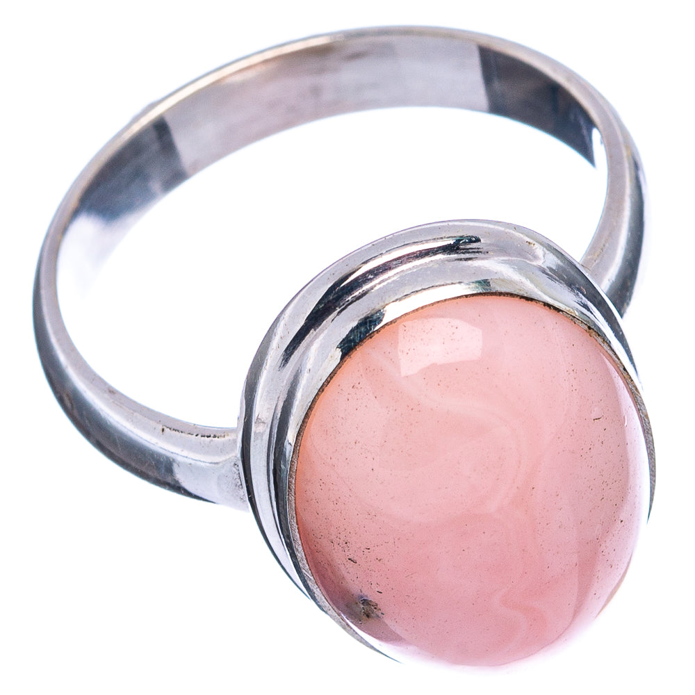 Pink Opal Ring Size 8 (.925 Sterling Silver)