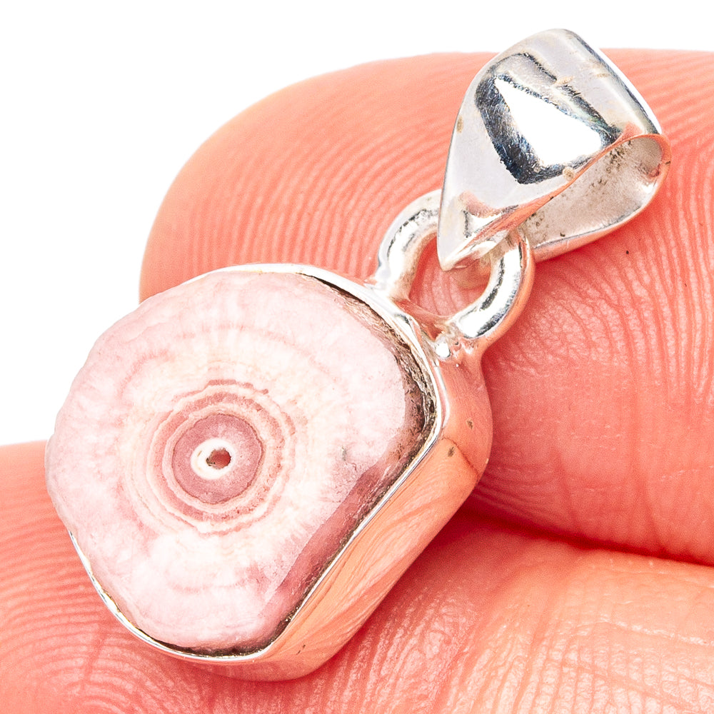 Rare Rhodochrosite Stalactite Pendant 7/8" (925 Sterling Silver) P42960