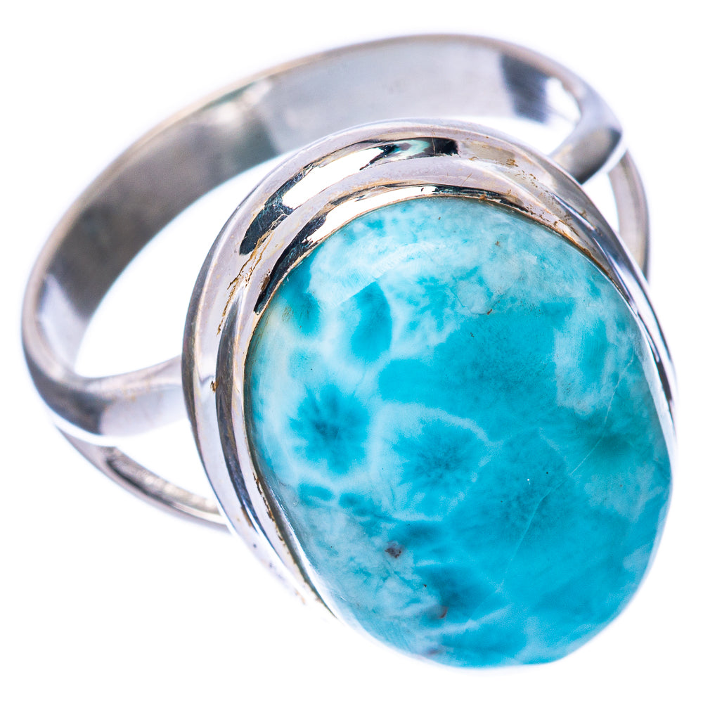 Larimar Ring Size 6.75 (925 Sterling Silver) R1685