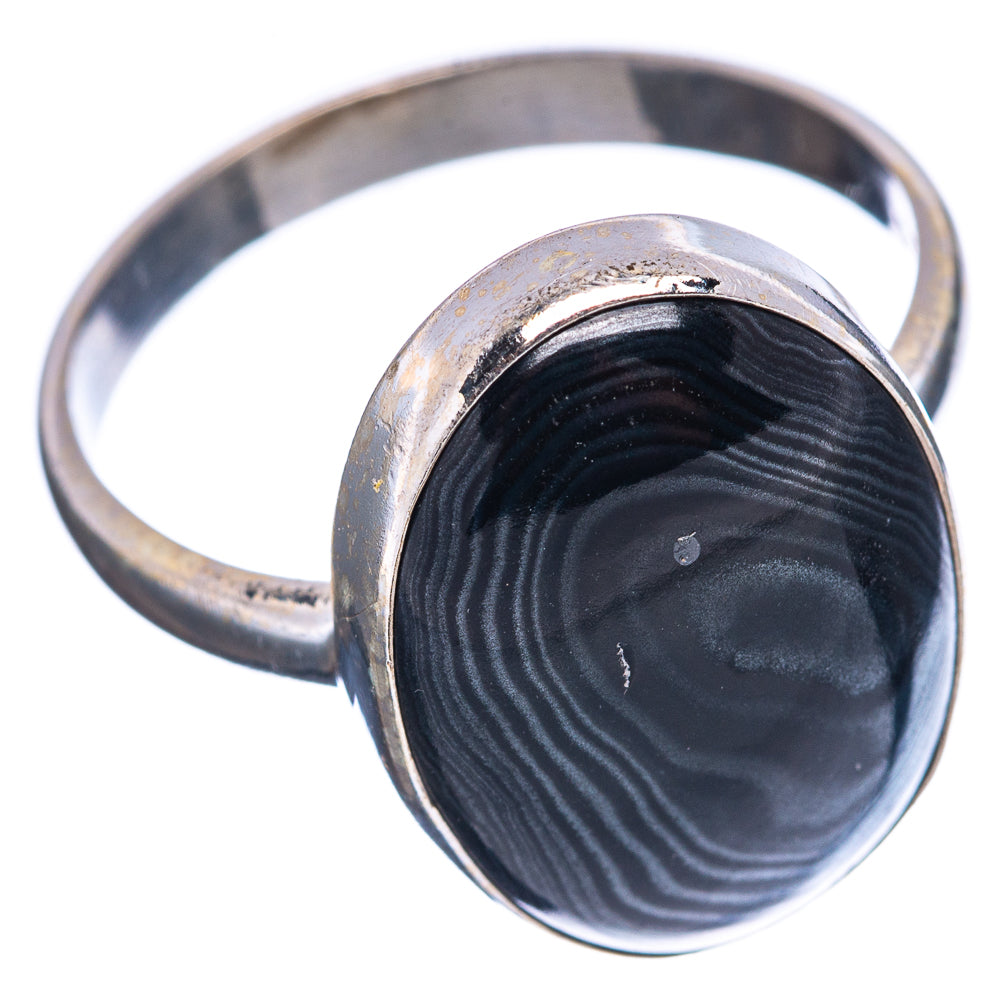 Psilomelane  Ring Size 10.75 (.925 Sterling Silver)