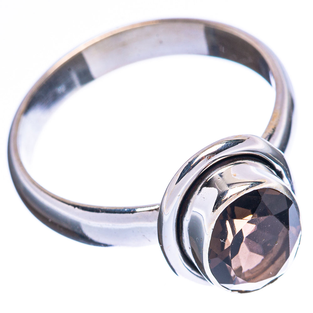 Smoky Quartz Ring Size 7 (925 Sterling Silver) R3158