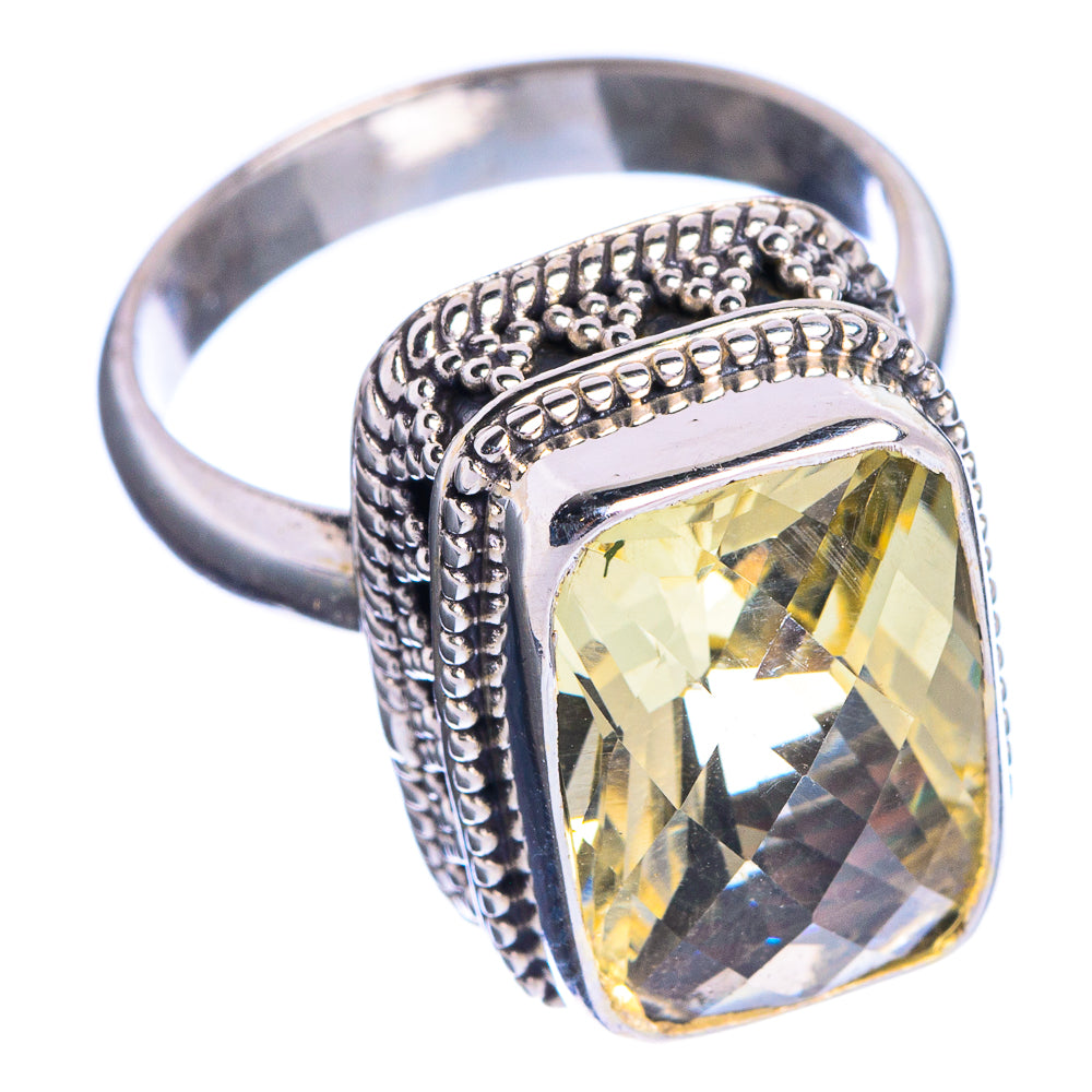 Faceted Citrine Ring Size 6.75 (925 Sterling Silver) R144306