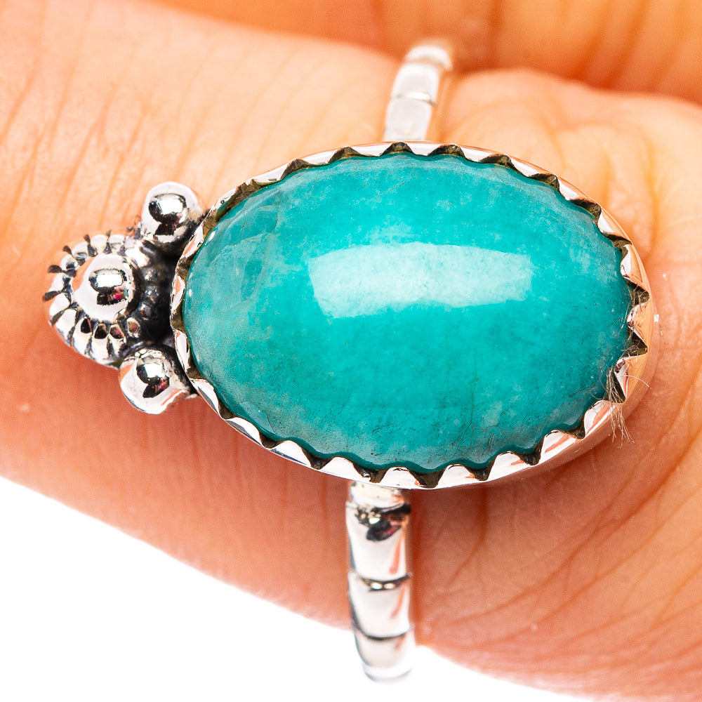 Amazonite Ring Size 7.25 (.925 Sterling Silver)