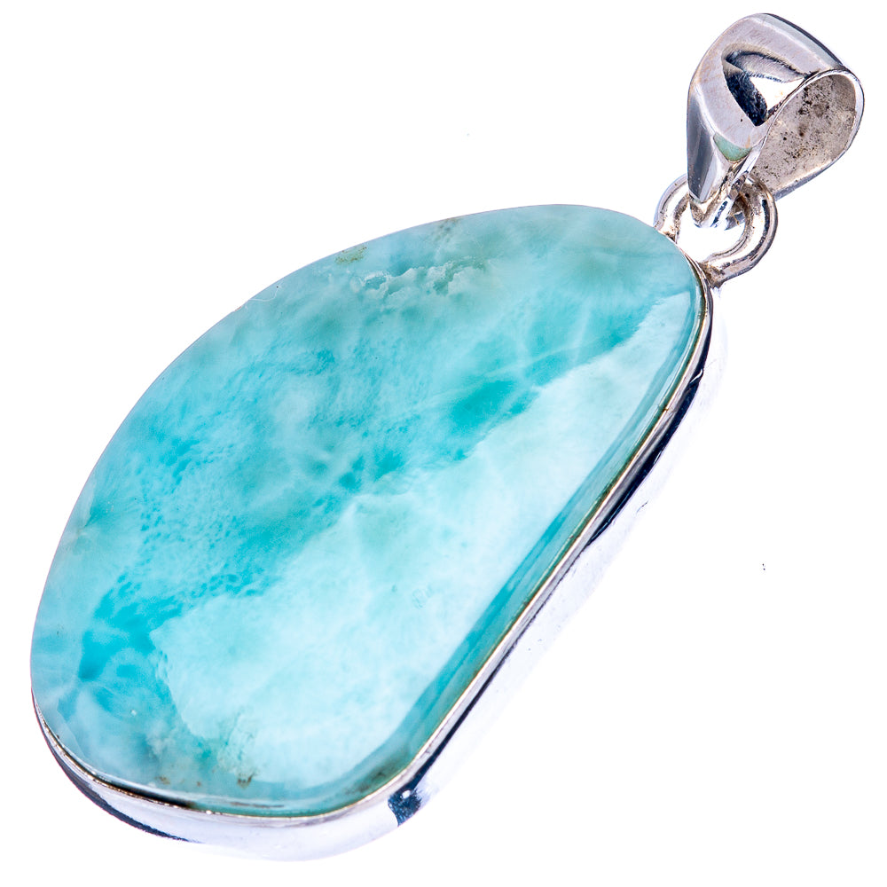 Larimar Pendant 1 5/8" (925 Sterling Silver) P42834