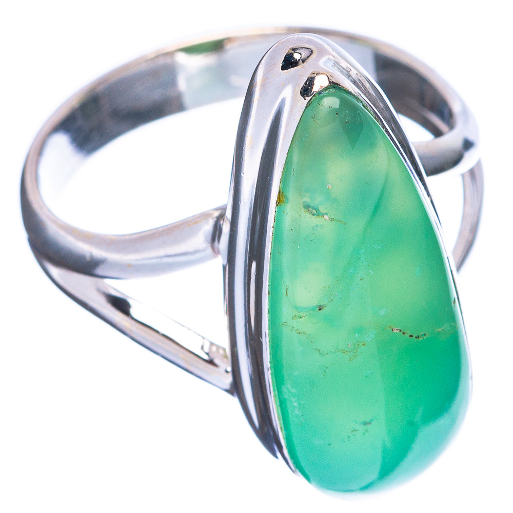 Chrysoprase Ring Size 8 (925 Sterling Silver) R5022