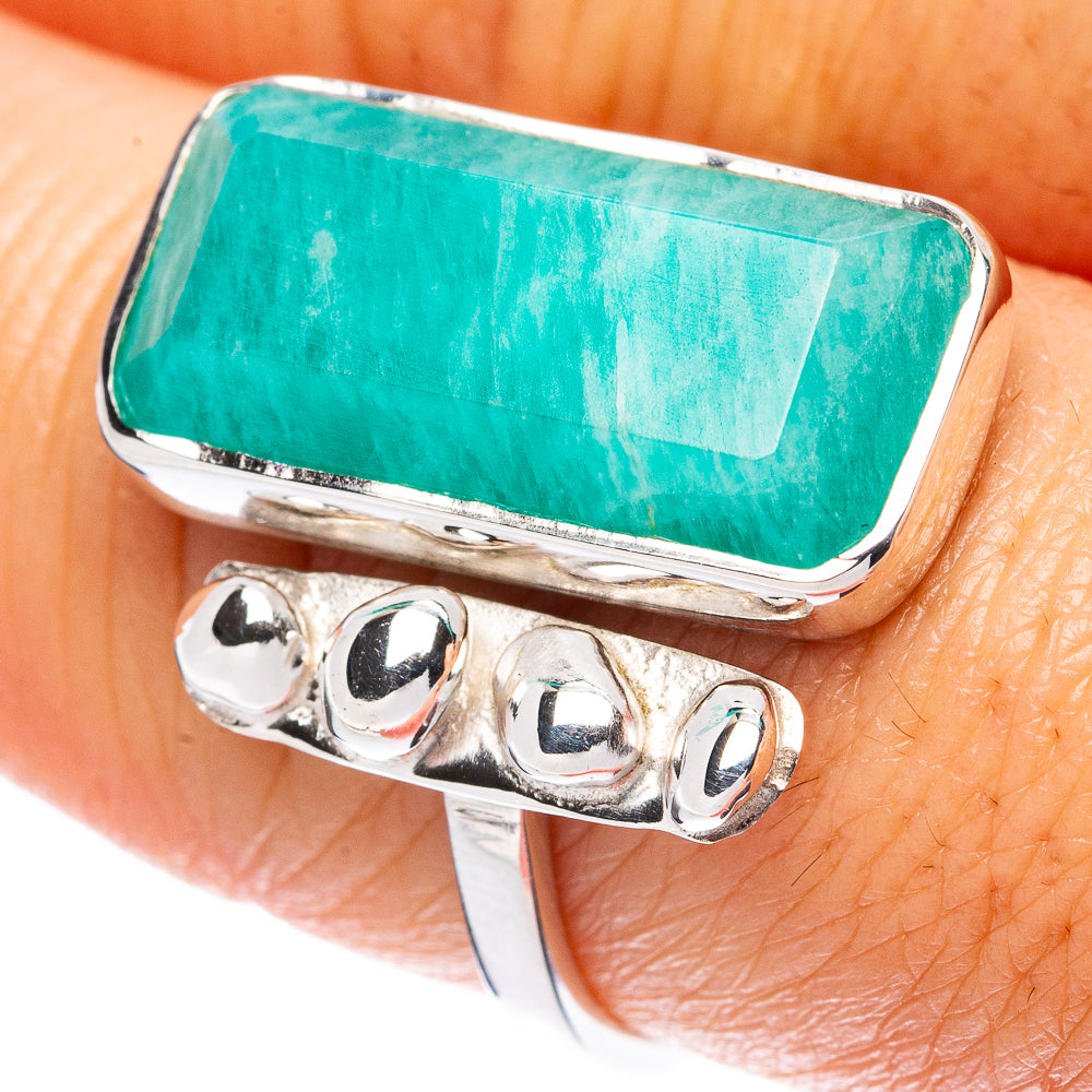 Asc Premium Amazonite Ring Size 9 (925 Sterling Silver) R3450