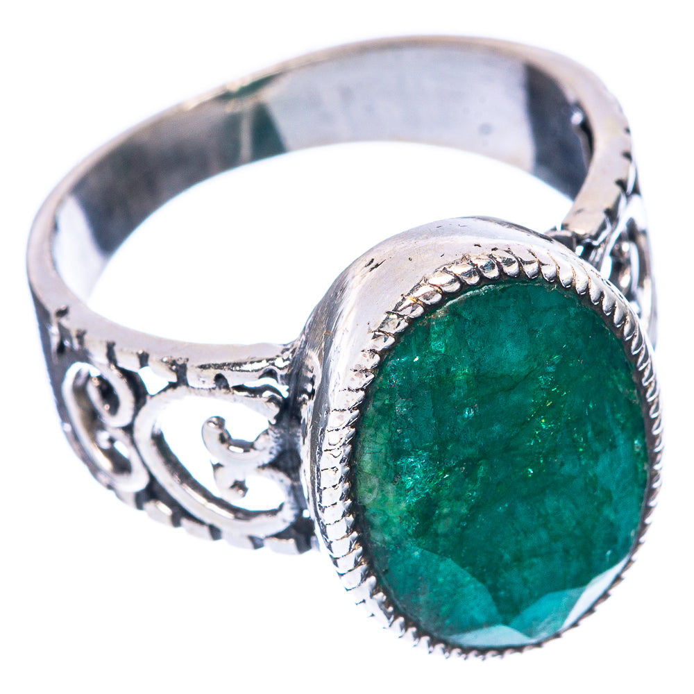 Green Sillimanite 925 Sterling Silver Ring Size 7.75 (925 Sterling Silver) R5407
