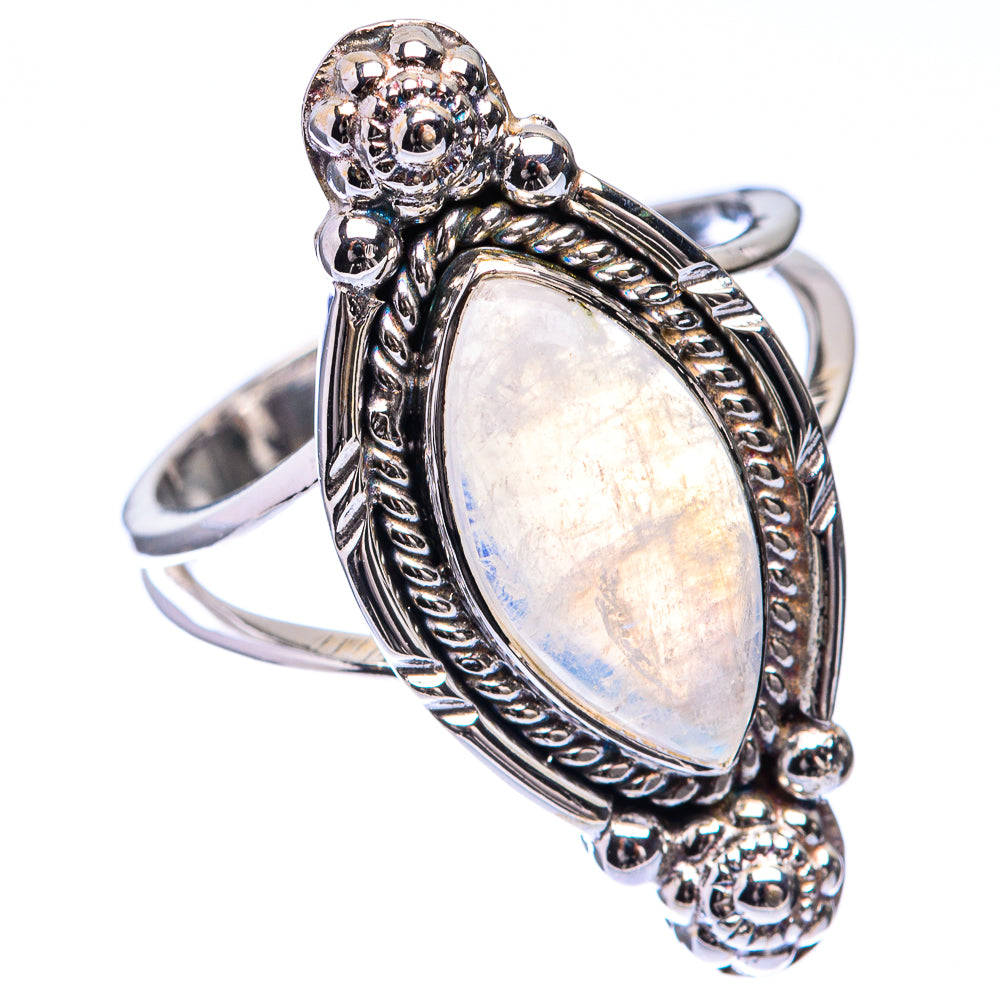 Premium Rainbow Moonstone Ring Size 9 (925 Sterling Silver) R141808