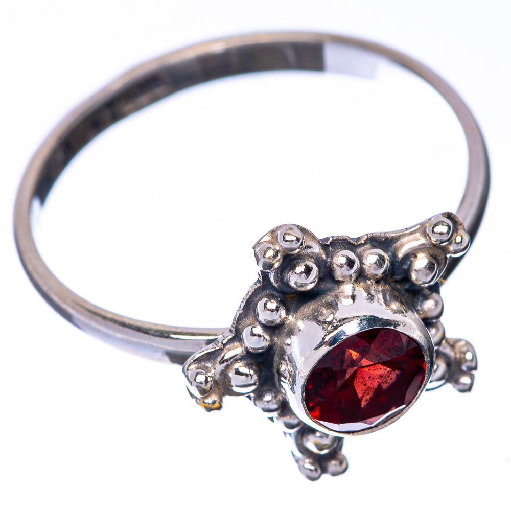Garnet Dainty Ring Size 7 (925 Sterling Silver) R145223