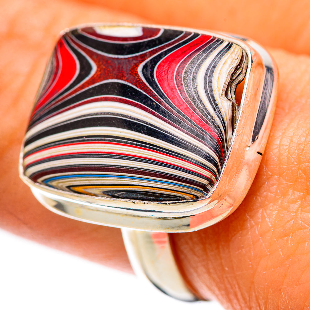 Fordite Ring Size 8 (925 Sterling Silver) RING139251