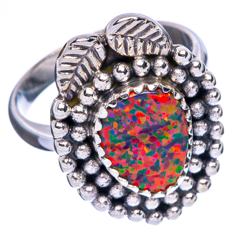 Synthetic Opal Ring Size 7.25 (925 Sterling Silver) R146337