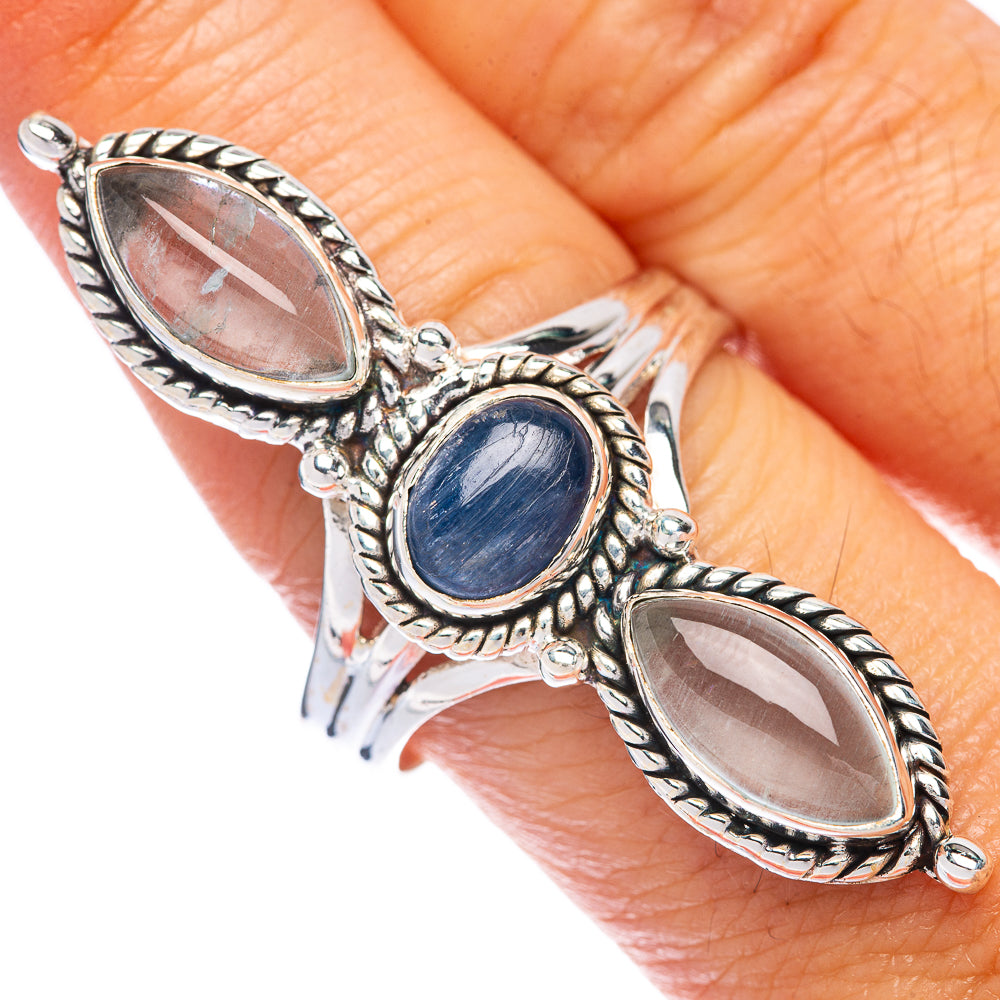 Large Kyanite, Aquamarine Ring Size 9.75 (925 Sterling Silver) R144794