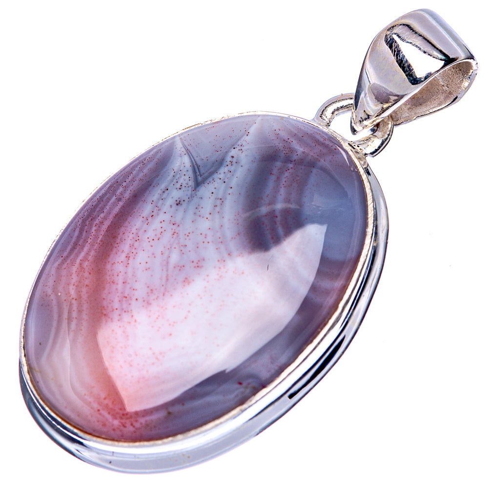 Botswana Agate Pendant 1 1/2" (925 Sterling Silver) P41413