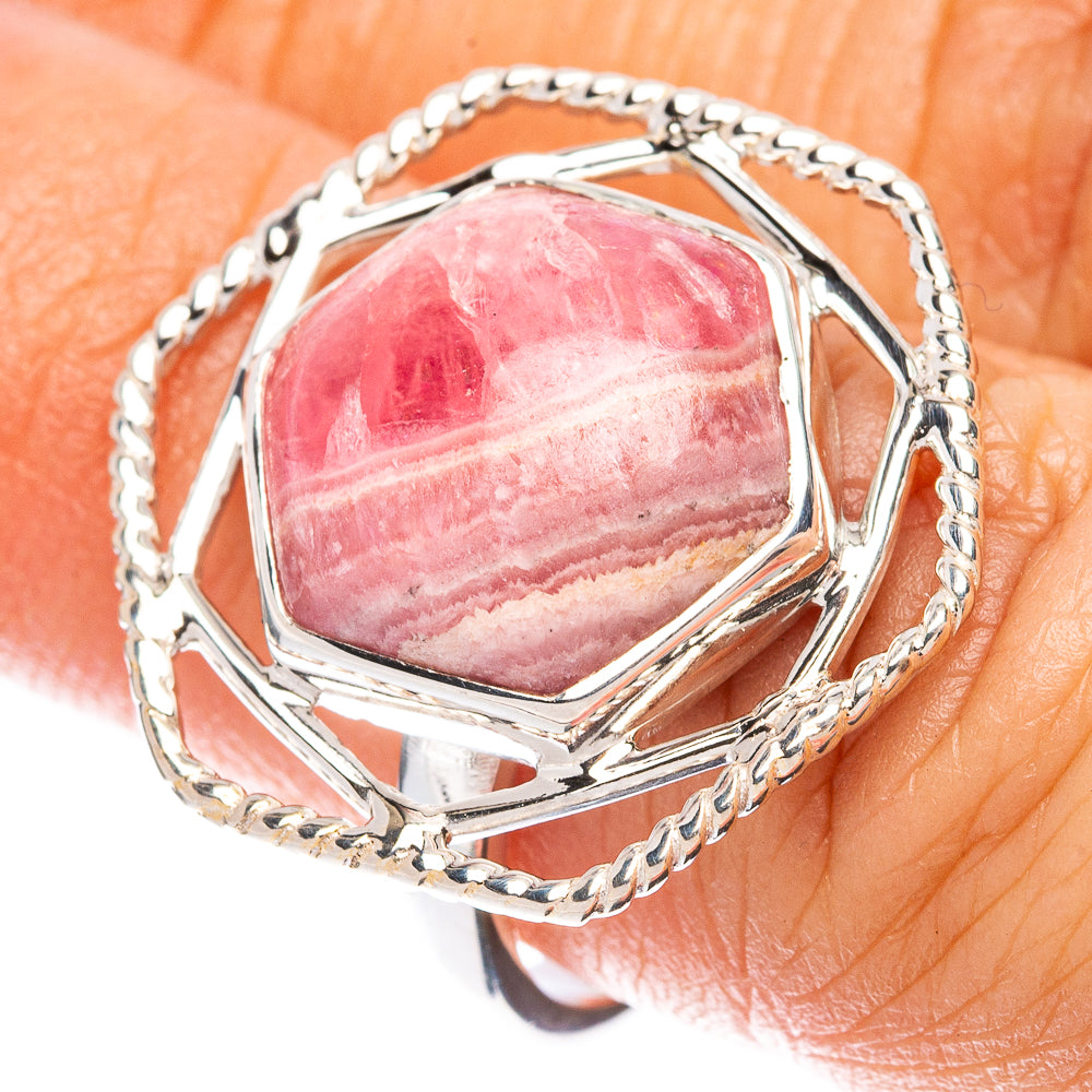 Premium Rhodochrosite Ring Size 6.75 (925 Sterling Silver) R1840