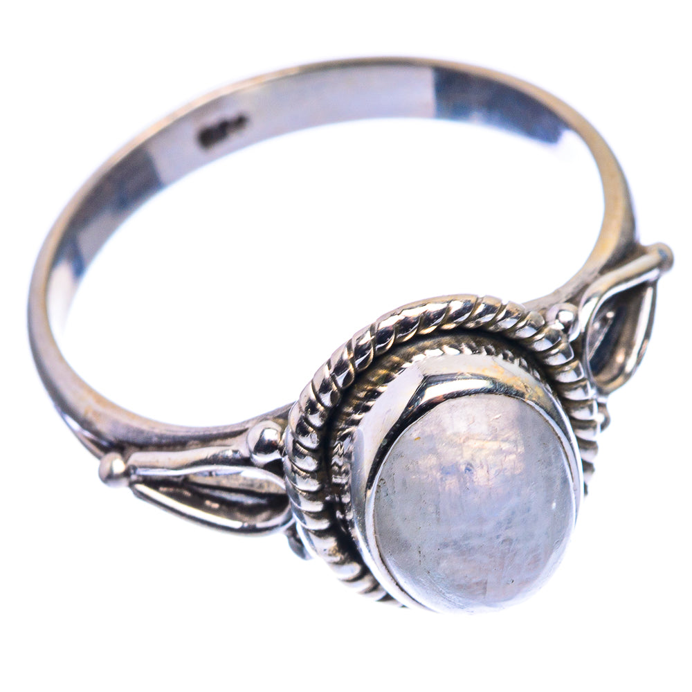Rainbow Moonstone Dainty Ring Size 7 (925 Sterling Silver) R142596