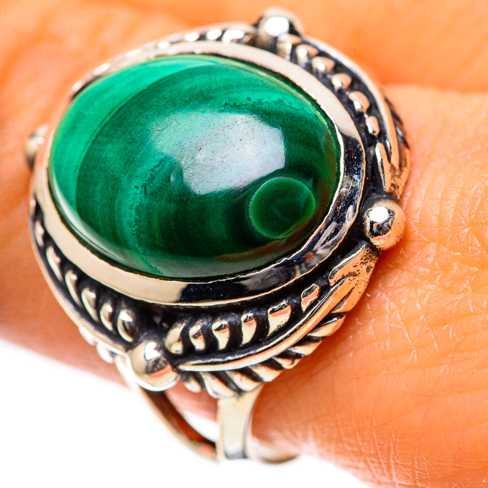 Malachite 925 Sterling Silver Ring Size 9.25 (925 Sterling Silver) RING139363