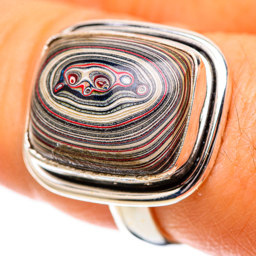 Fordite Ring Size 7.5 (925 Sterling Silver) RING138946