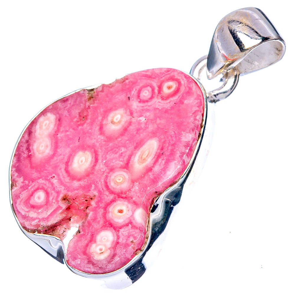 Rare Rhodochrosite Stalactite Pendant 1 1/4" (925 Sterling Silver) P42921