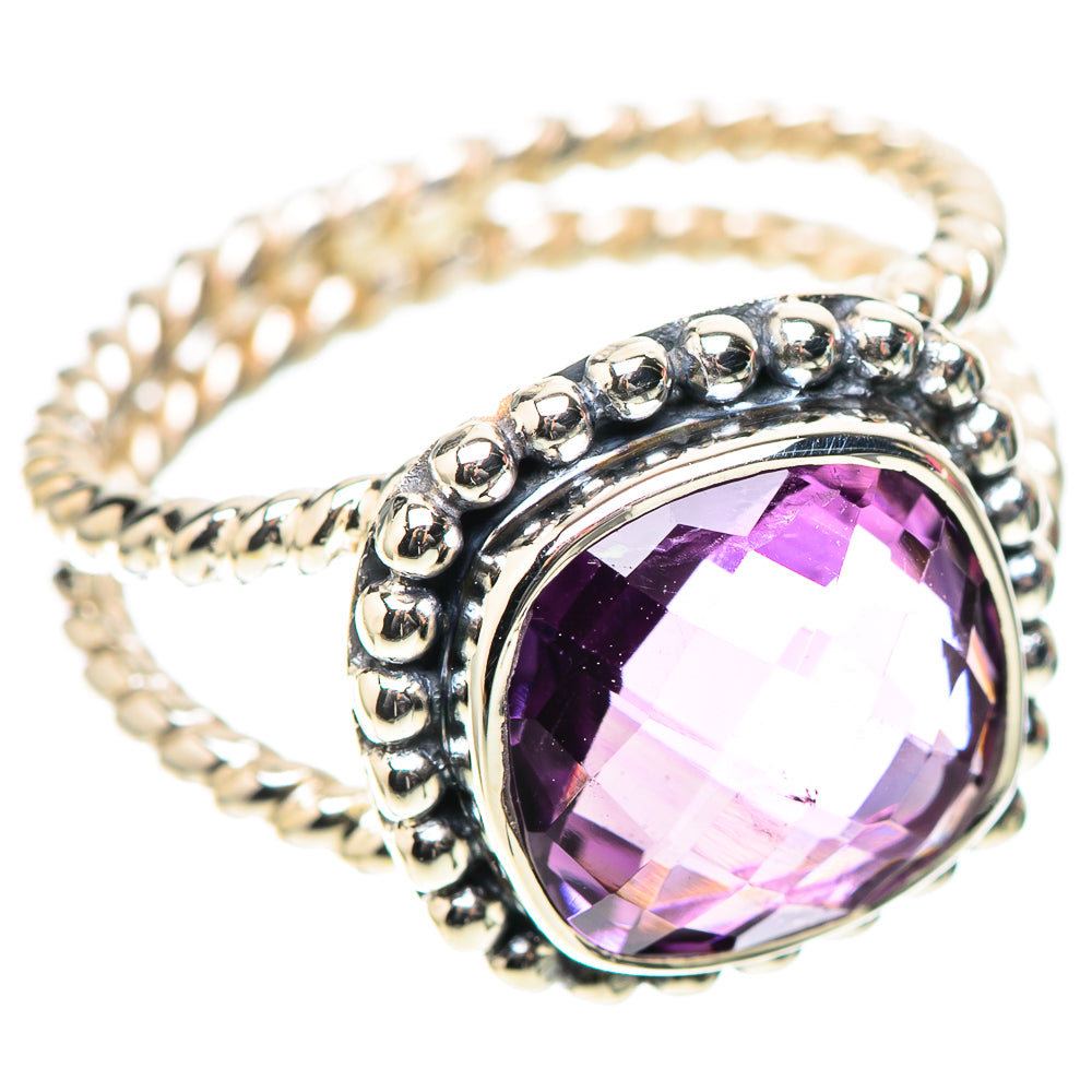 Premium Faceted Amethyst Ring Size 6 (925 Sterling Silver) RING138217