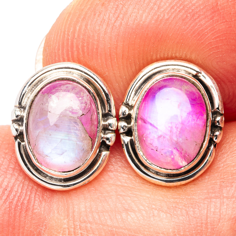 Cotton Candy Turquoise Earrings 3/8" (.925 Sterling Silver)