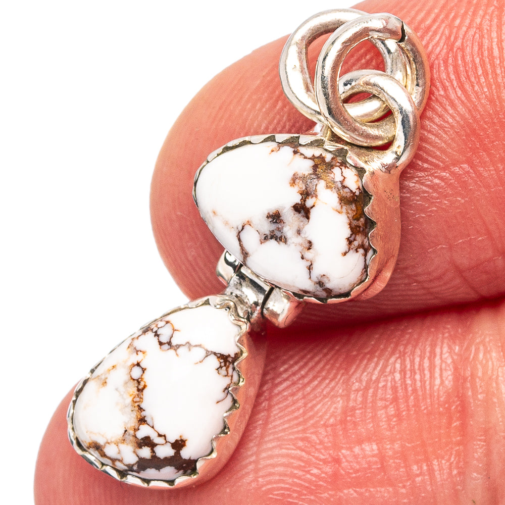 Wild Horse Jasper Pendant 1 1/8" (.925 Sterling Silver)