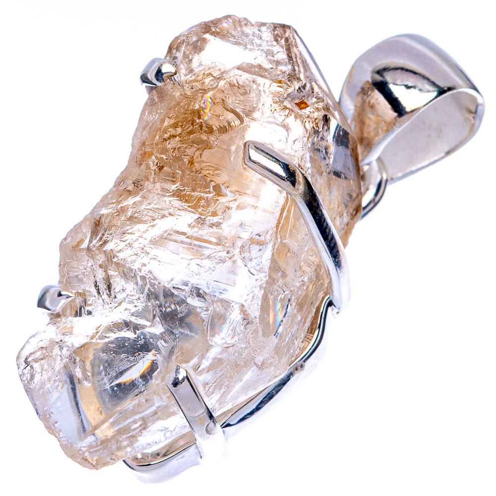 Rare Elestial Quartz Pendant 1 1/4" (925 Sterling Silver) P41503