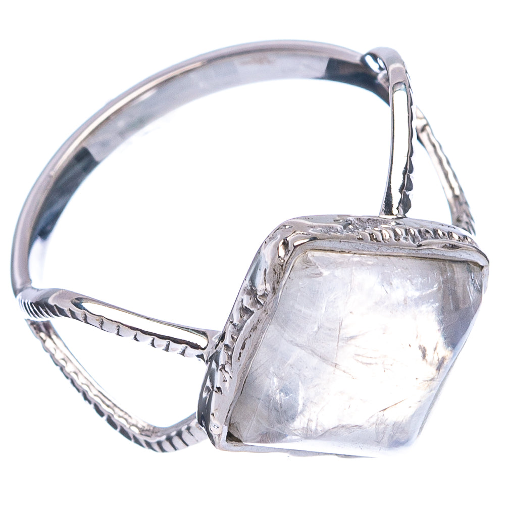 Premium Rainbow Moonstone Ring Size 7.25 (.925 Sterling Silver)