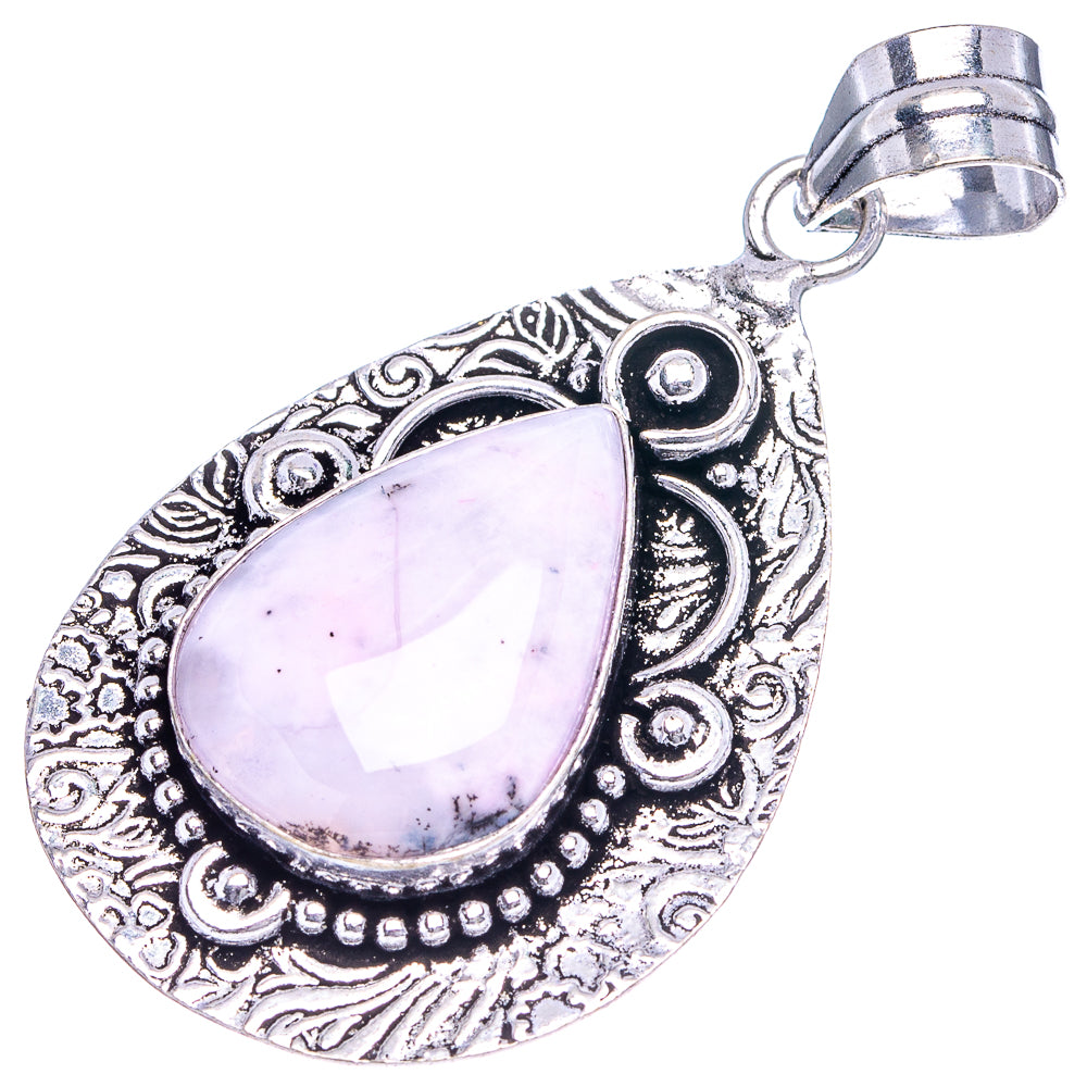 Dendritic Opal Pendant 2 1/4" (German Silver)