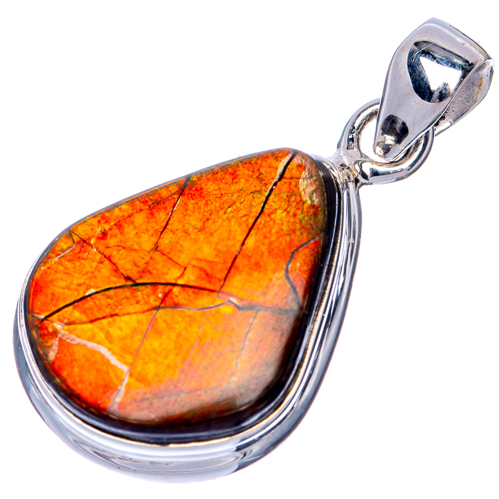 Canadian Ammolite Pendant 1 1/8" (925 Sterling Silver) PD39861