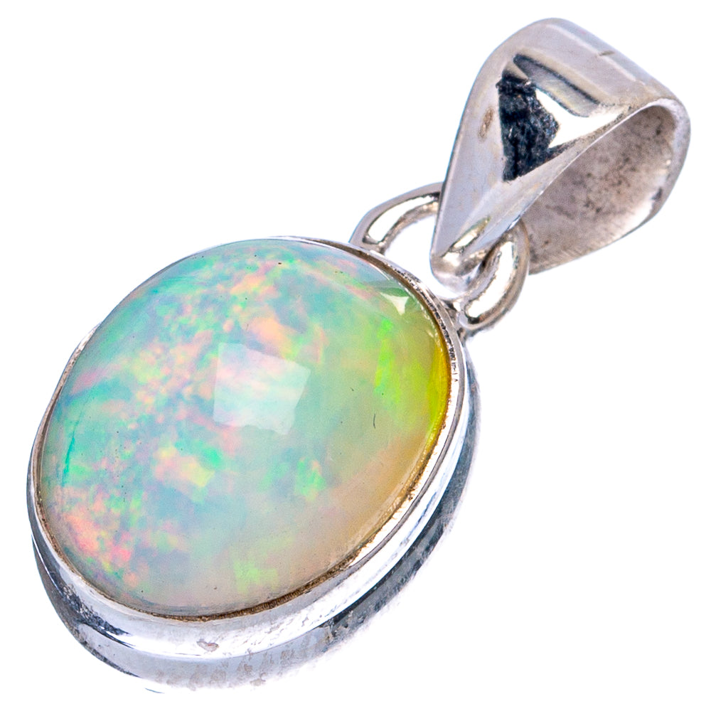 Large Rare Ethiopian Opal Pendant 7/8" (925 Sterling Silver) P43476