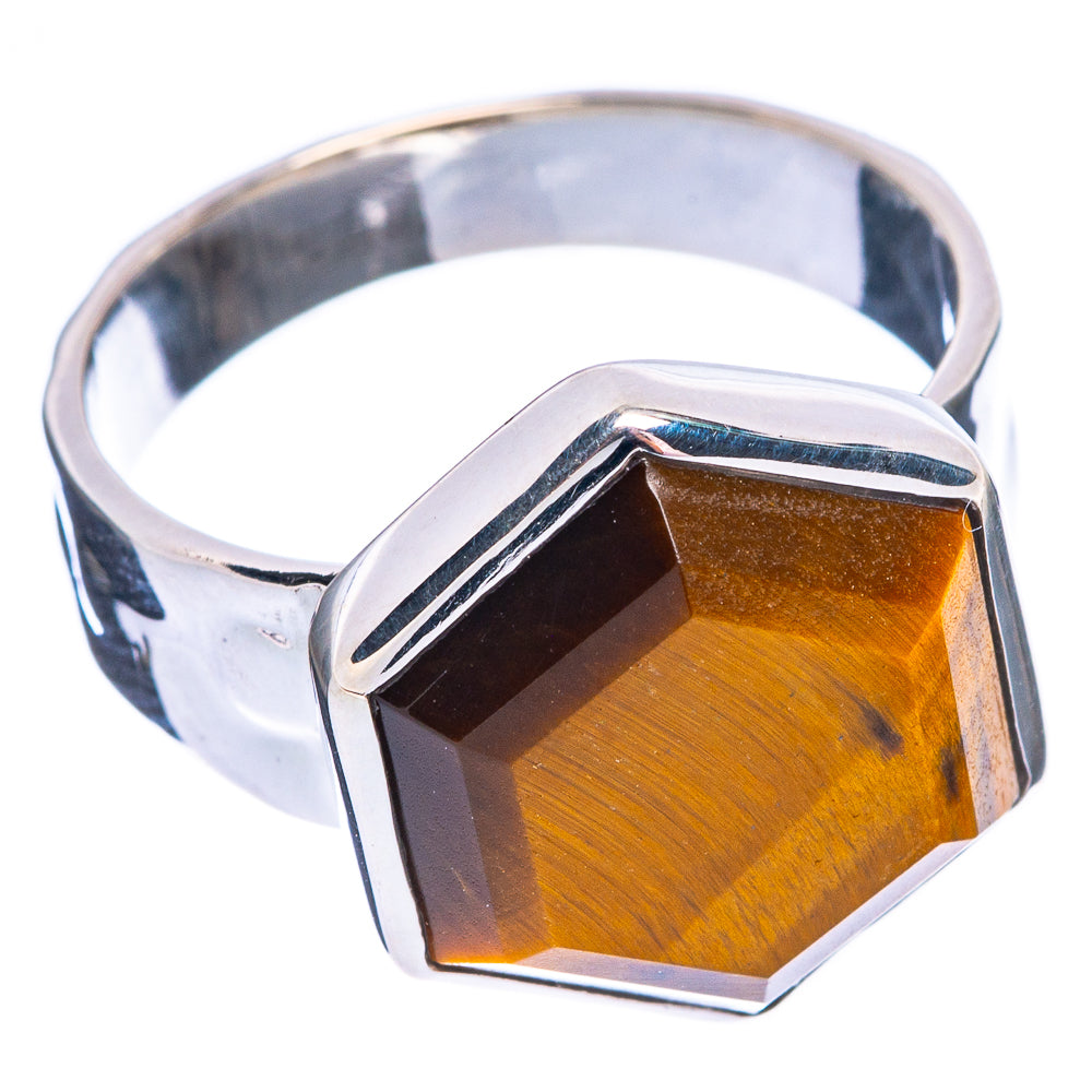 Premium Tiger Eye Ring Size 6.5 (925 Sterling Silver) R1816