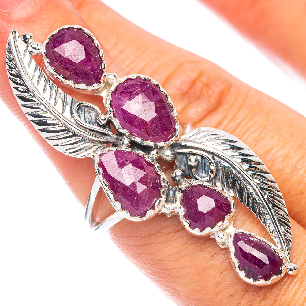 Signature Ruby Ring Size 6.75 (925 Sterling Silver) R7585