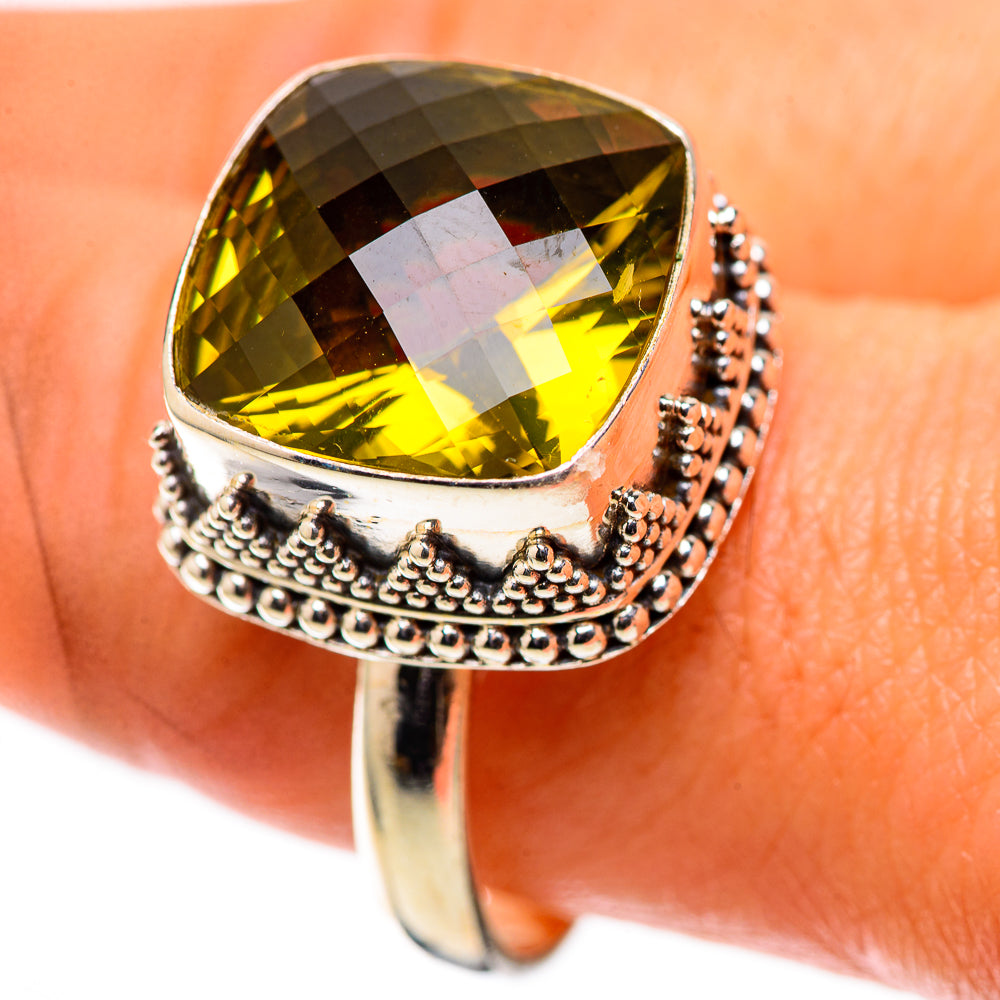 Faceted Citrine Ring Size 10.75 (925 Sterling Silver) RING138372