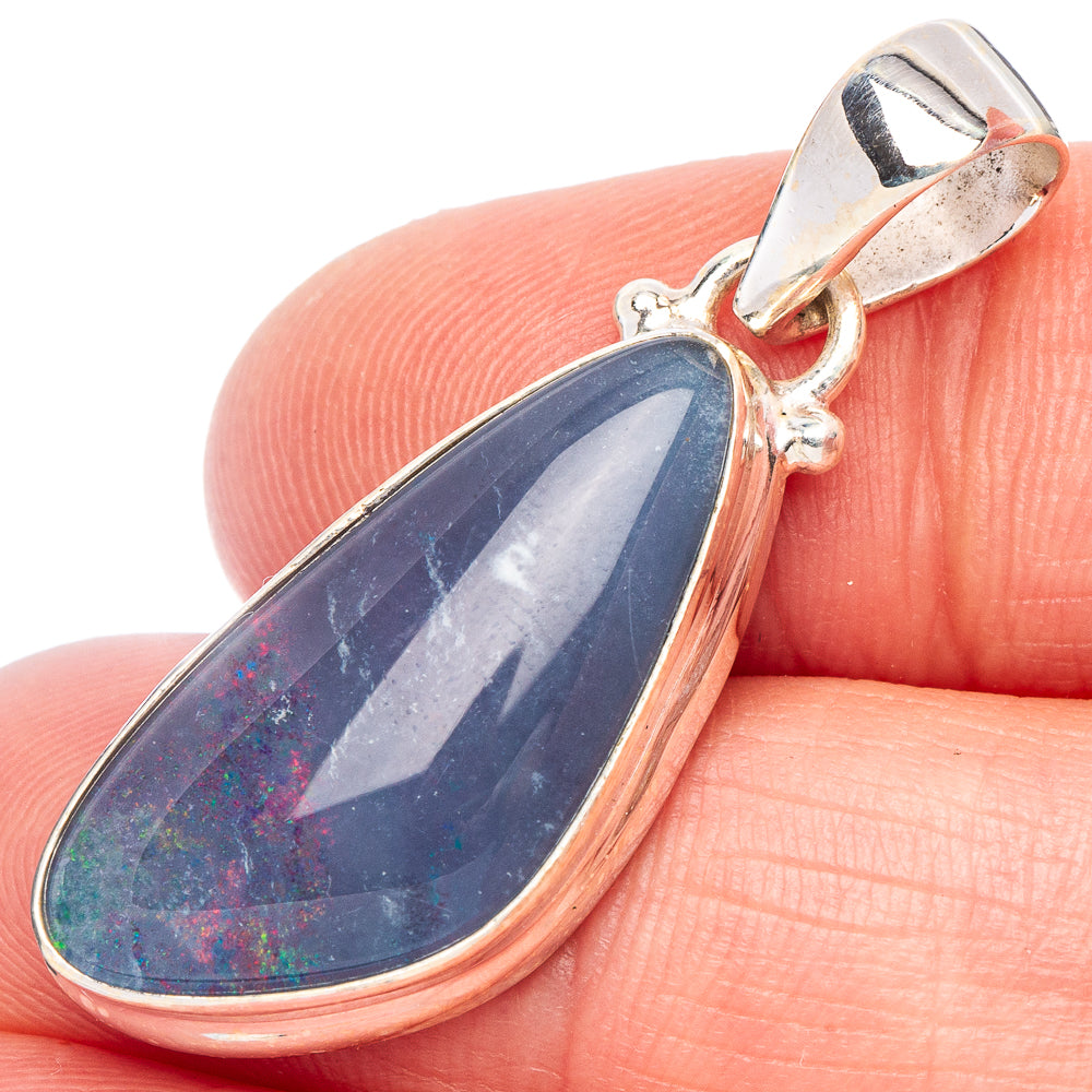 Rare Triplet Opal Pendant 1 1/2" (925 Sterling Silver) P44173