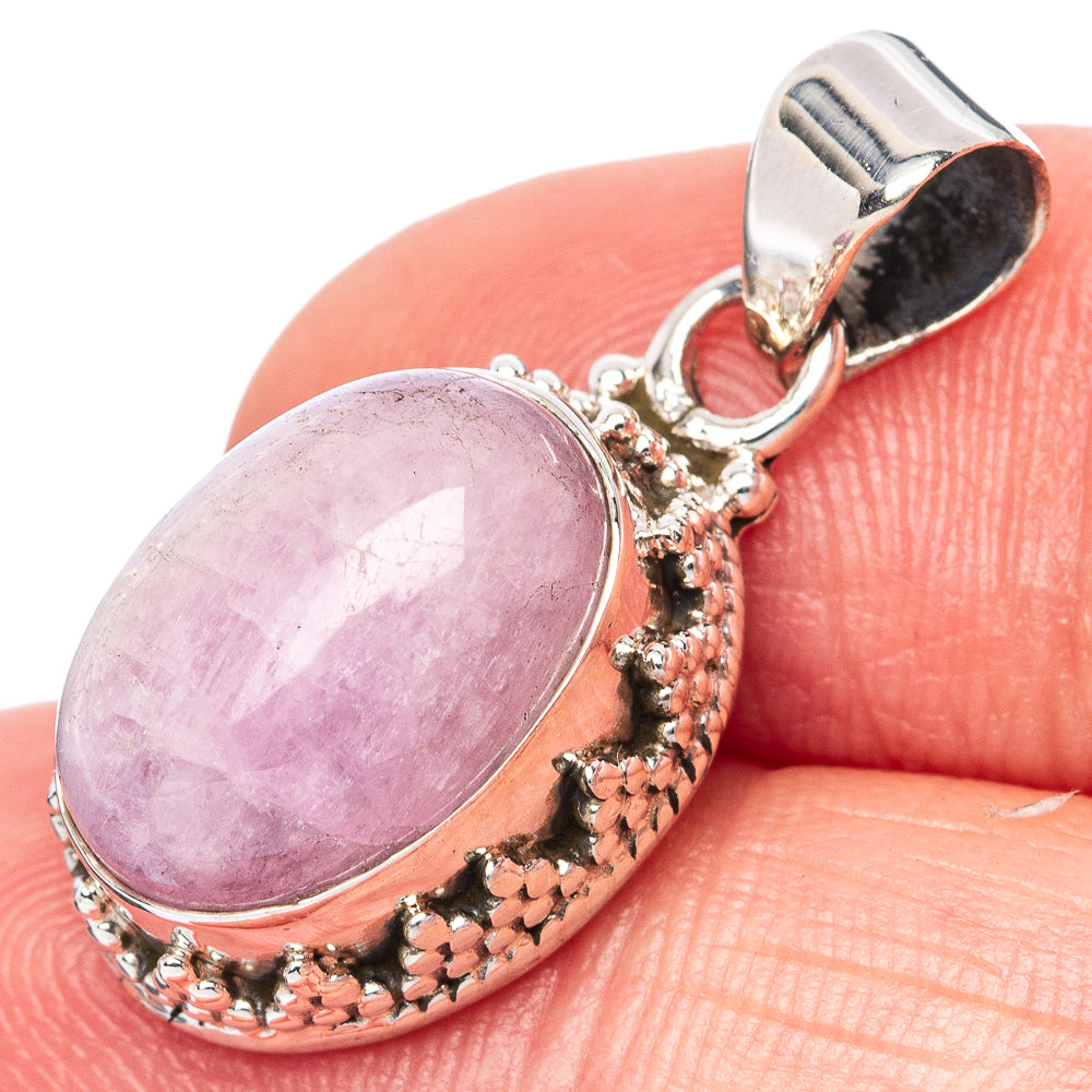 Rare Kunzite Pendant 1 1/8" (925 Sterling Silver) P42724