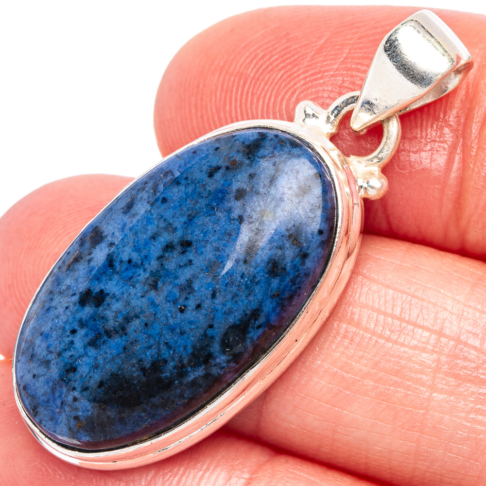 Dumortierite Pendant 1 1/2" (925 Sterling Silver) P44055