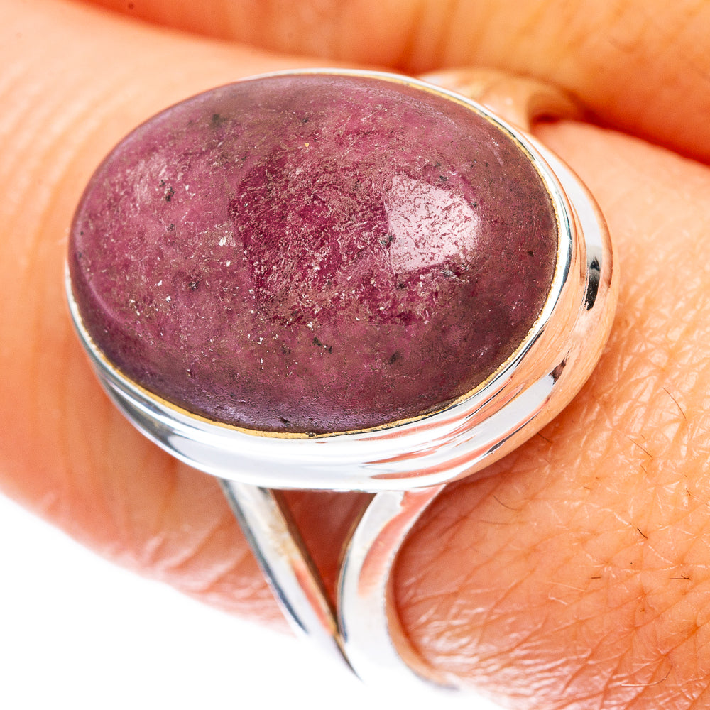 Rhodonite Ring Size 8.75 (925 Sterling Silver) R1994