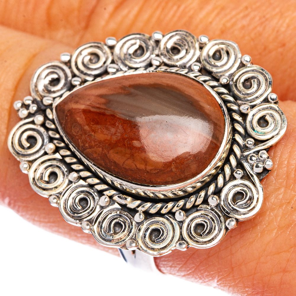 Imperial Jasper Ring Size 8.75 (925 Sterling Silver) R1334