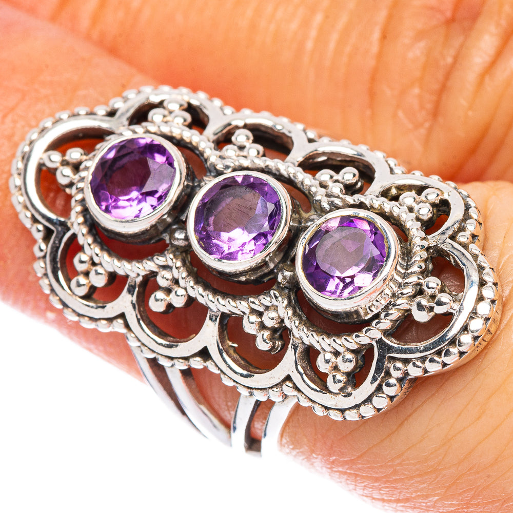 Amethyst 925 Sterling Silver Ring Size 5.75 Ana Co R2444