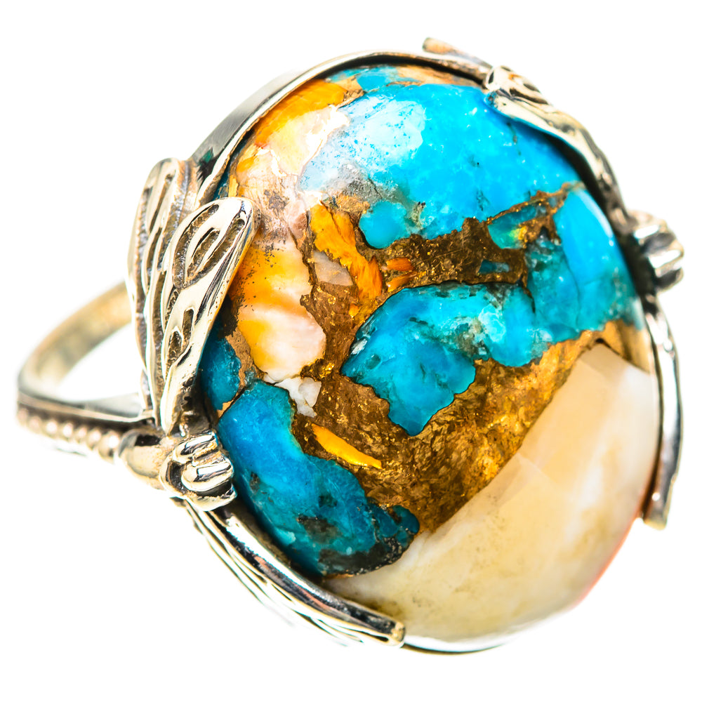 Spiny Oyster Turquoise 925 Sterling Silver Ring Size 8 (925 Sterling Silver) RING139411