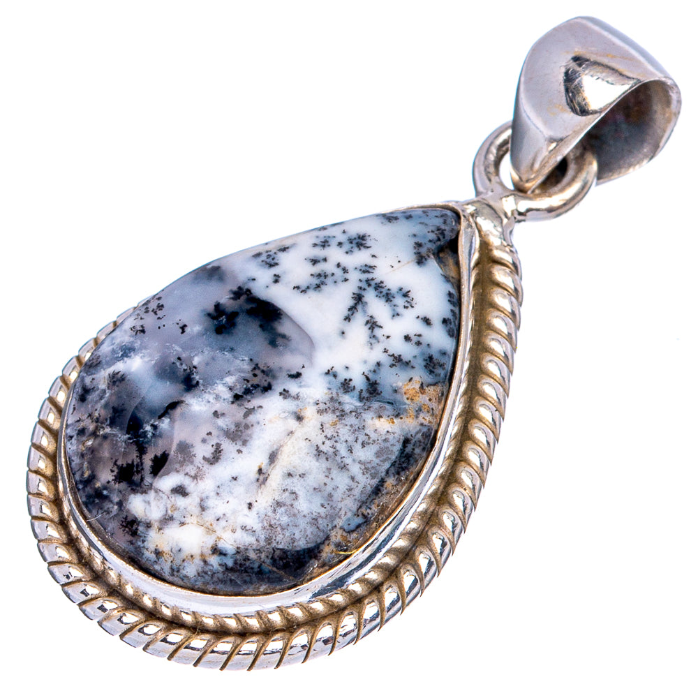 Dendritic Opal Pendant 1 3/8" (925 Sterling Silver) P43400