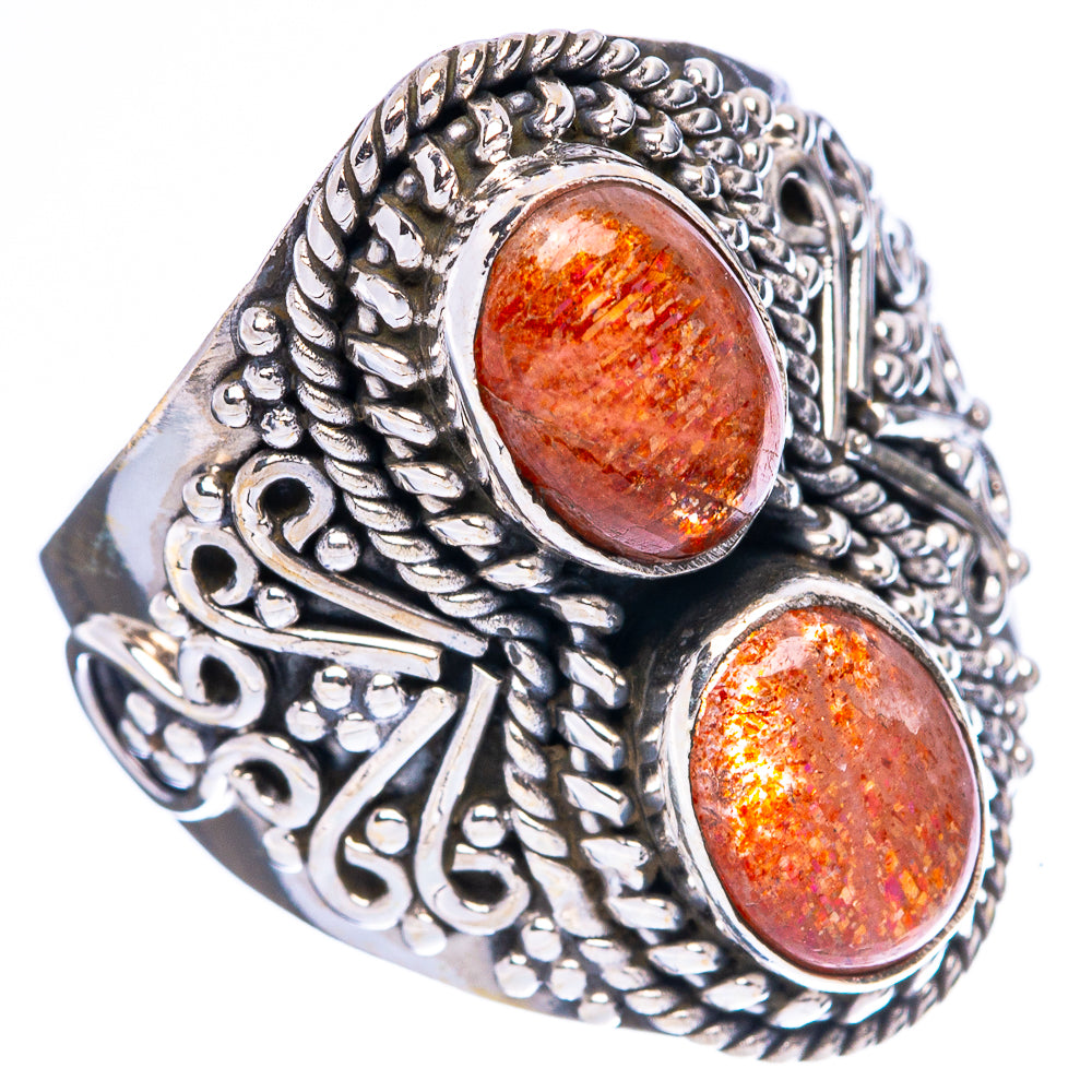 Sunstone Ring Size 7.25 (925 Sterling Silver) R4221