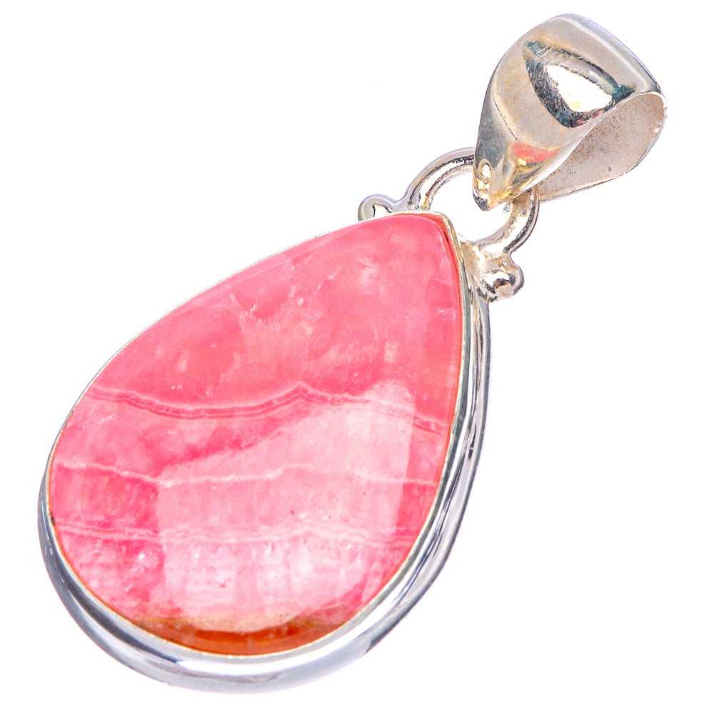 Rhodochrosite Pendant 1 3/8" (.925 Sterling Silver)