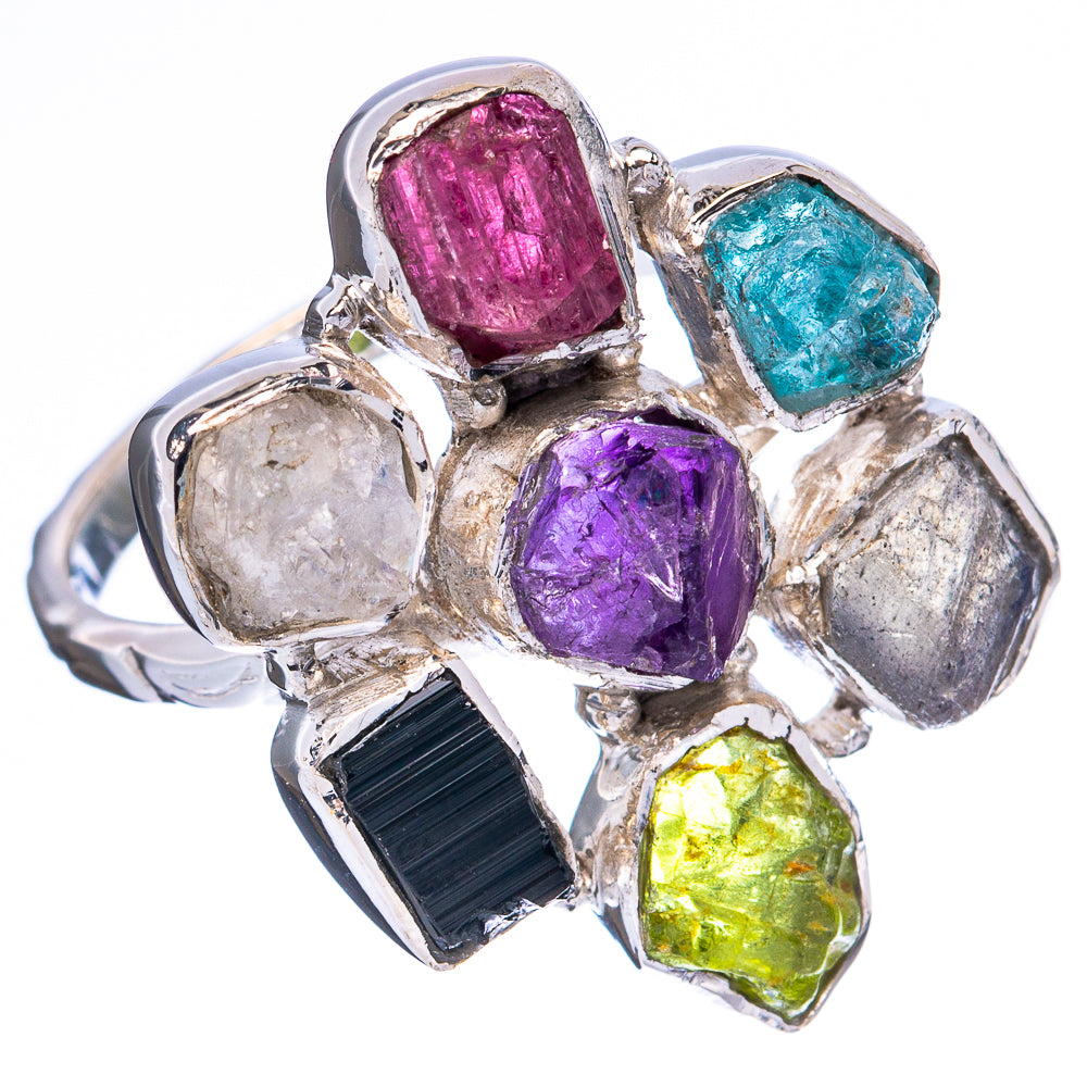 Asc Premium Rough Multi-stone Ring Size 7.75 (925 Sterling Silver) R3495
