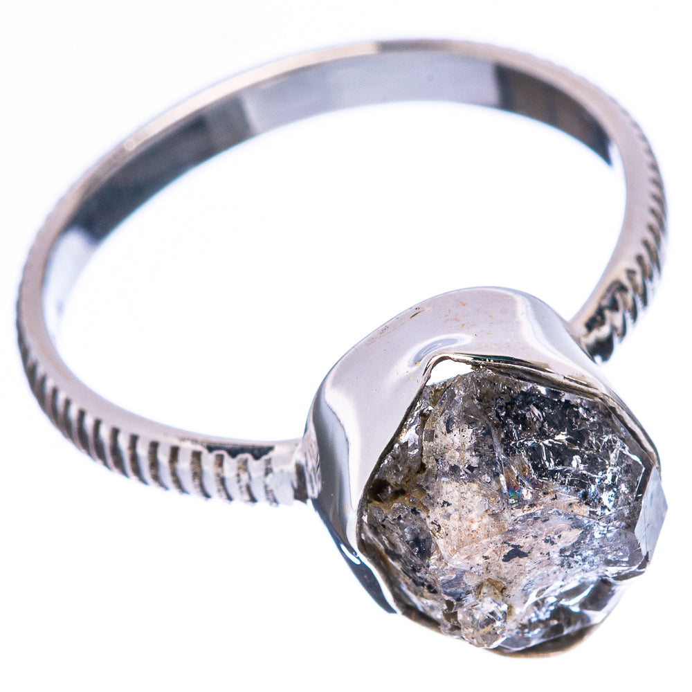 Herkimer Diamond Dainty Ring Size 8 (925 Sterling Silver) R5135