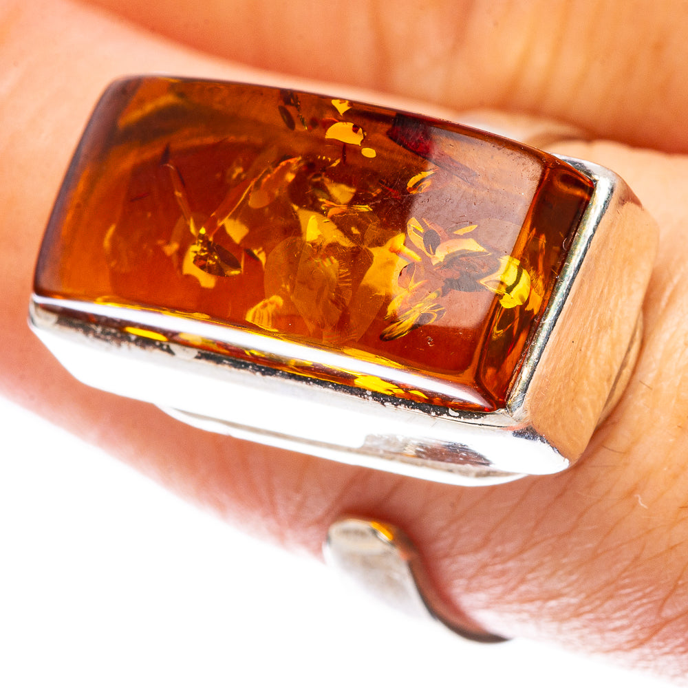 Baltic Amber Ring Size 8 (925 Sterling Silver) R1849