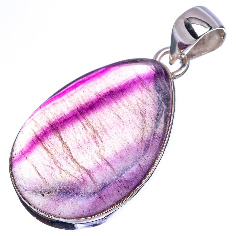 Fluorite Pendant 1 3/8" (.925 Sterling Silver)