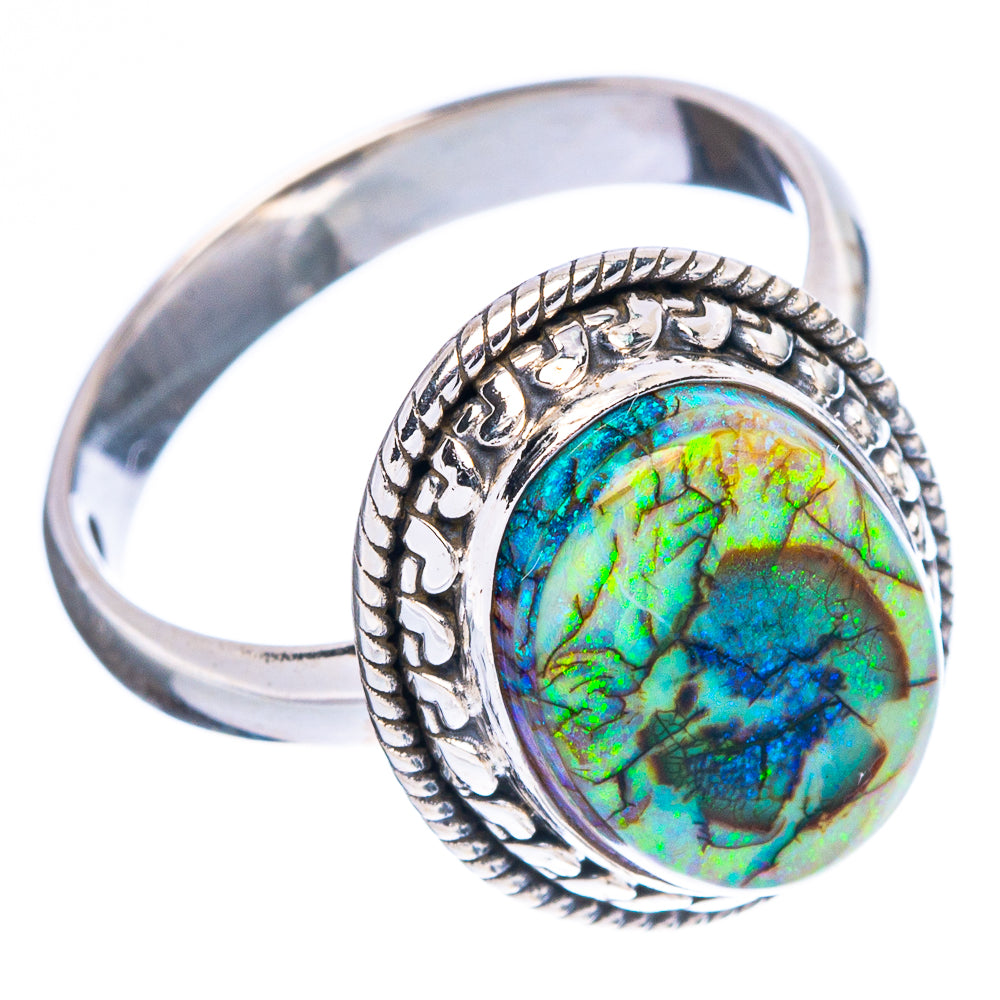 Rare Sterling Opal Ring Size 8.25 (925 Sterling Silver) R4630