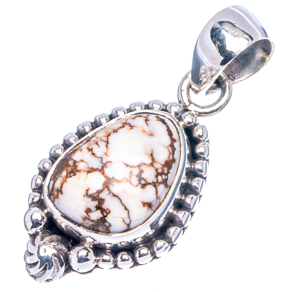 Wild Horse Jasper Pendant 1 1/8" (.925 Sterling Silver)