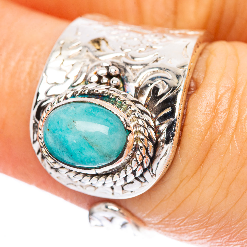 Amazonite Ring Size 6 (925 Sterling Silver) R3765
